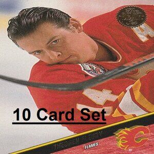 Theoren Fleury  NHL Hockey Card Collection - 10 NHL Hockey Cards